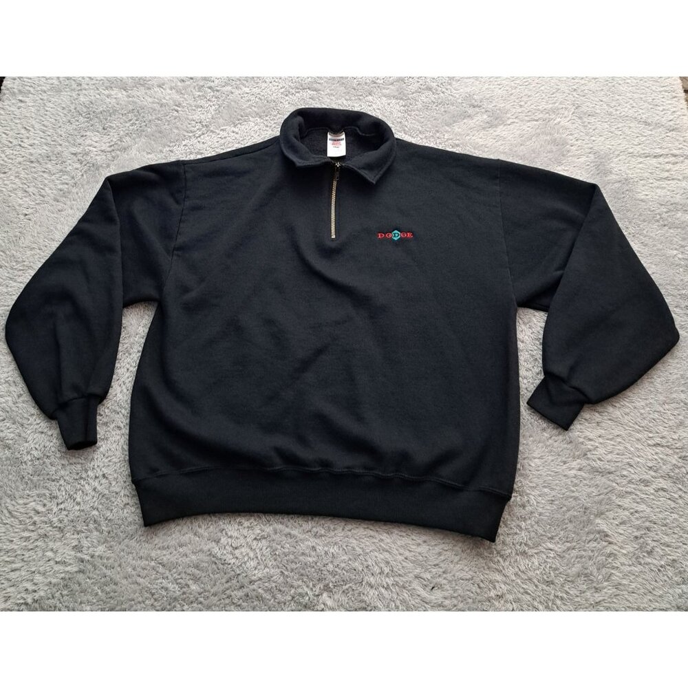 Vintage Jerzees Super Sweats Nublend "Dodge" Sweatshirt Mens Large